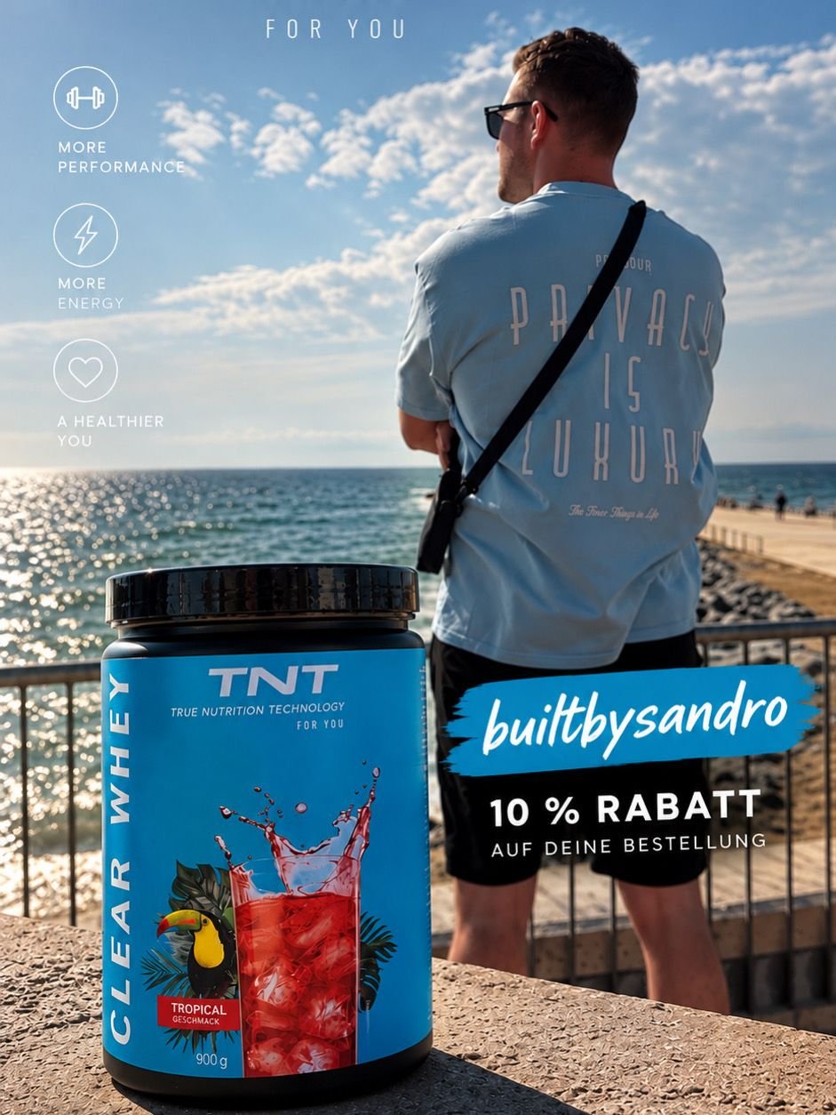 TNT Clear Whey mit 10 % Rabatt für builtbysandro